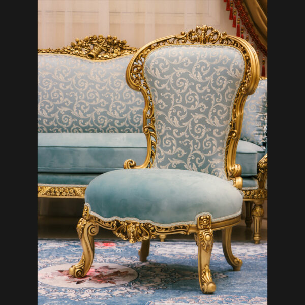 Handmade Moonlight Blue Chair 2 6