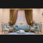 Handmade Moonlight Blue Sofa 11