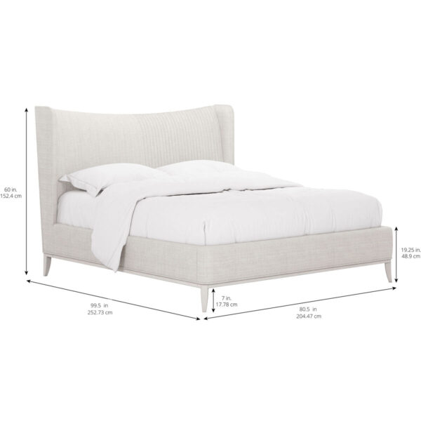 Mezzanine – 6/0 Light Gray Upholstered Cal King Shelter Bed By Art Furniture 9