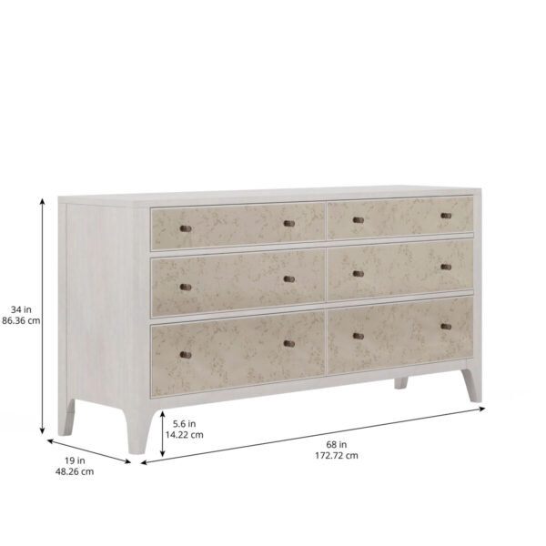 Mezzanine – Mirrored Light Gray Dresser By Art Furniture 10
