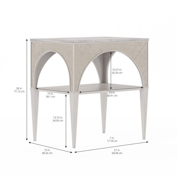 Mezzanine – Light Gray Night Table By Art Furniture 8