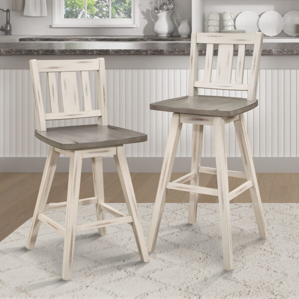 Amsonia Collection Vertical Slat back Swivel Counter Height Chair By Homelegance 11