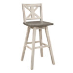 Distressed gray and White Amsonia Collection Pub Counter Height Chair By Homelegance Counter Chair Mobilia Cleopatra 10 Distressed gray and White Amsonia Collection Pub Counter Height Chair By Homelegance 10