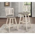 Distressed gray and White Vertical Slat back Amsonia Collection Pub Counter Height Chair By Homelegance Bar & Stool Mobilia Cleopatra 18 Distressed gray and White Vertical Slat back Amsonia Collection Pub Counter Height Chair By Homelegance 18