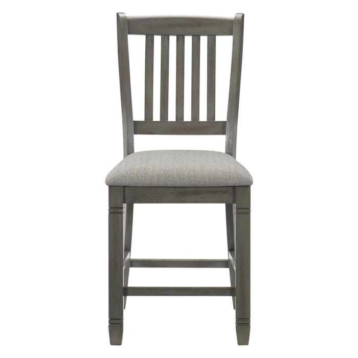 Antique Gray Granby Collection Collection Counter Height Chair By Homelegance