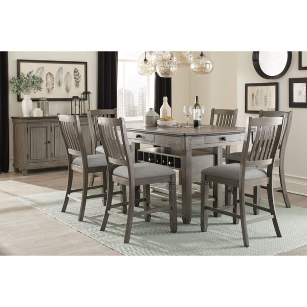 Antique Gray Granby Collection Collection Counter Height Chair By Homelegance 14