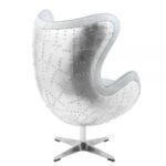White Leather Brancaster Accent Chair W/Swivel AC01991 By ACME Accent Chairs Mobilia Cleopatra 11 White Leather Brancaster Accent Chair W/Swivel AC01991 By ACME 11
