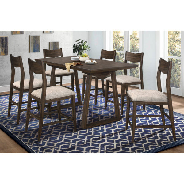 Dark Brown Kirke Collection Counter Height Chair By Homelegance 8
