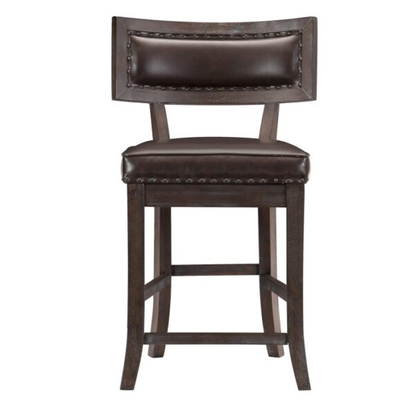 Dark Brown Cherry Oxton Collection Counter Height Chair By Homelegance 7