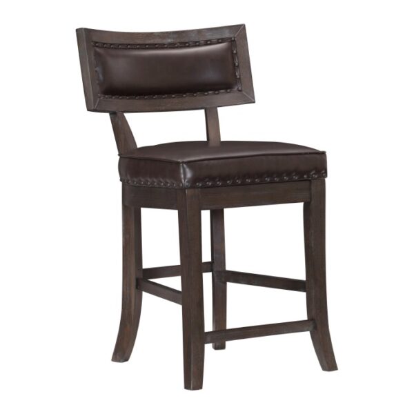 Dark Brown Cherry Oxton Collection Counter Height Chair By Homelegance 9