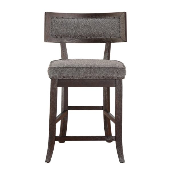 Distressed dark cherry Oxton Collection Counter Height Chair By Homelegance 7