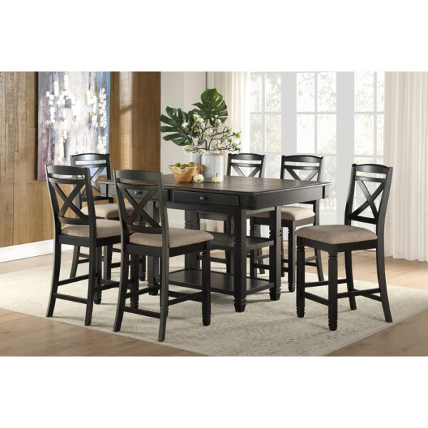 Black Baywater Collection Gray Counter Height Chair By Homelegance 8