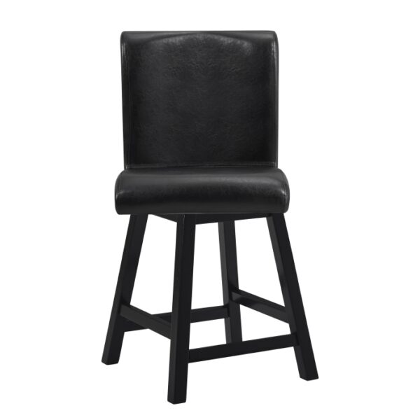 Dark Brown Hillshaw Collection Gray Counter Height Chair By Homelegance 13