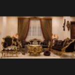 Handmade Norco Brown Gold Sofa 11