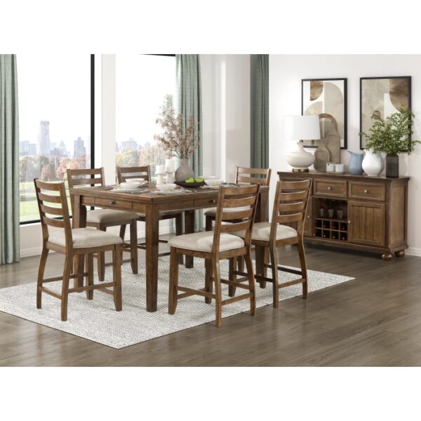 Cherry Tigard Collection Counter Chair Height By Homelegance 14