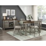 Gray Tigard Collection Counter Chair Height By Homelegance 19