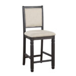 Black Asher Collection Counter Height Chair By Homelegance Counter Chair Mobilia Cleopatra 14 Black Asher Collection Counter Height Chair By Homelegance 14