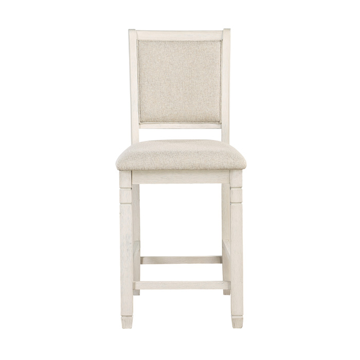 Antique white Asher Collection Counter Height Chair By Homelegance