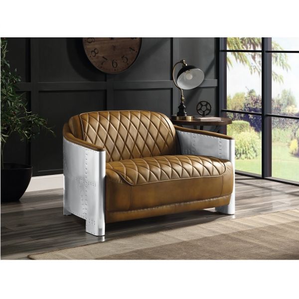 Sedna Loveseat in Espresso Leather LV01985 By ACME