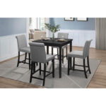 Black Adina Collection Counter Height Chair By Homelegance Counter Chair Mobilia Cleopatra 16 Black Adina Collection Counter Height Chair By Homelegance 16