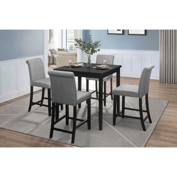 Black Adina Collection Counter Height Chair By Homelegance 11