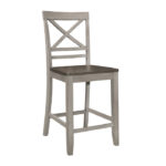 Brown and Light gray Brightleaf Collection Counter Height Chair By Homelegance 14