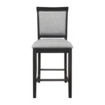 Charcoal gray Raven Collection Counter Height Chair By Homelegance 13