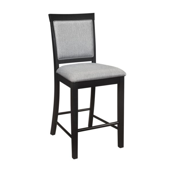 Charcoal gray Raven Collection Counter Height Chair By Homelegance 9