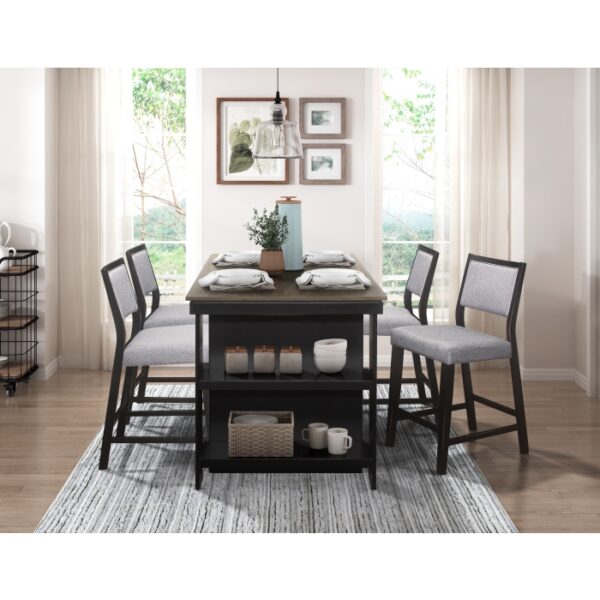 Black Stratus Collection Counter Height Chair By Homelegance 10