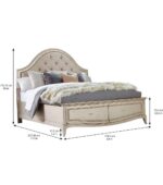 Starlite 5/0 Upholstered Panel Bed w/ Storage By Art Furniture 10