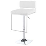 Alameda Adjustable Bar Stool White and Chrome 100193 By Coaster Furniture 13