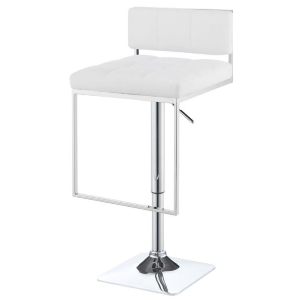 Alameda Adjustable Bar Stool White and Chrome 100193 By Coaster Furniture 9