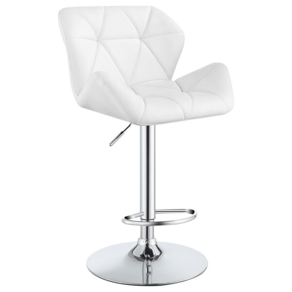 Berrington Adjustable Bar Stools Chrome and White (Set of 2) 100424 By Coaster Furniture 15