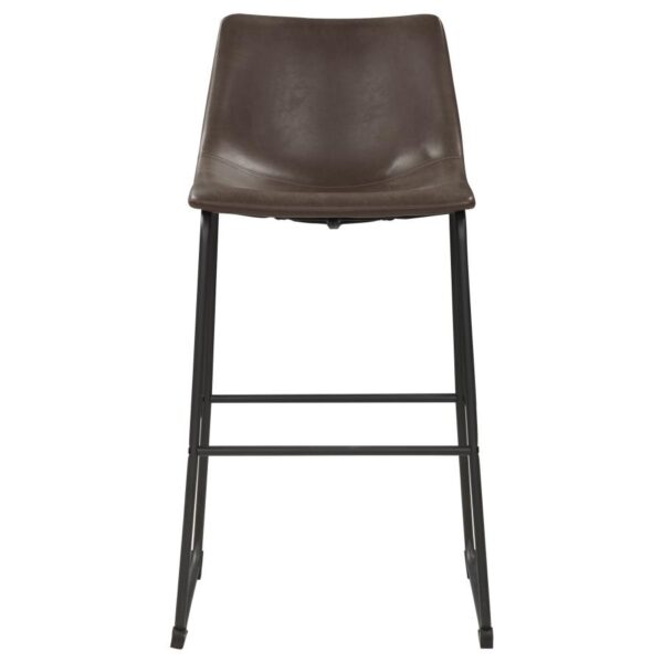 Michelle Armless Bar Stools Two-tone Brown and Black (Set of 2)102536 By Coaster Furniture 11