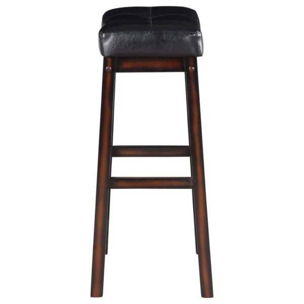 Donald Upholstered Bar Stools Black and Cappuccino (Set of 2) 120520 By Coaster Furniture 12