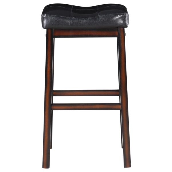 Donald Upholstered Bar Stools Black and Cappuccino (Set of 2) 120520 By Coaster Furniture 11