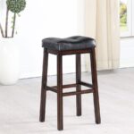 Donald Upholstered Bar Stools Black and Cappuccino (Set of 2) 120520 By Coaster Furniture 17