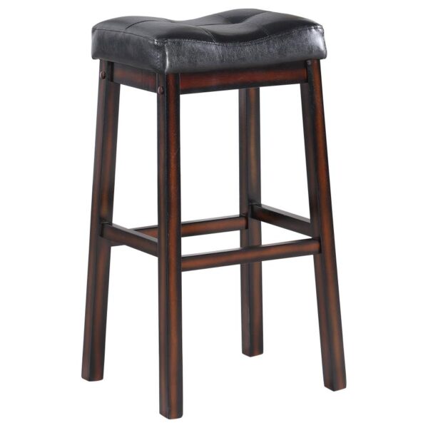 Donald Upholstered Bar Stools Black and Cappuccino (Set of 2) 120520 By Coaster Furniture 14