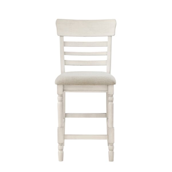Antique white Alburgh Collection Counter Height Chair By Homelegance 10