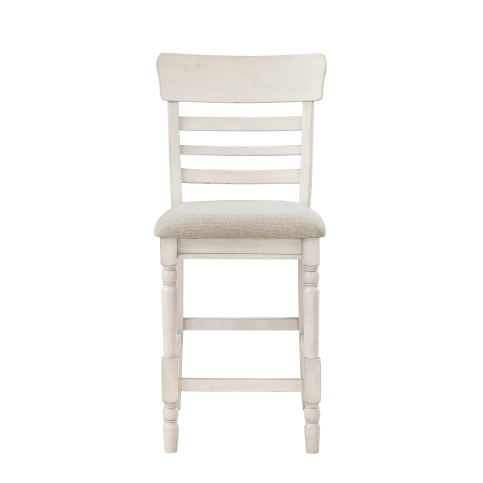Antique white Alburgh Collection Counter Height Chair By Homelegance