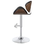 Harris Adjustable Bar Stool Black and Chrome 130504 By Coaster Furniture 19