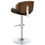 Harris Adjustable Bar Stool Black and Chrome 130504 By Coaster Furniture 16