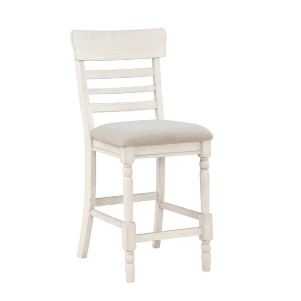 Antique white Alburgh Collection Counter Height Chair By Homelegance 11