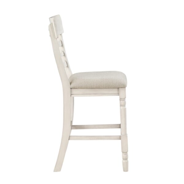Antique white Alburgh Collection Counter Height Chair By Homelegance 12