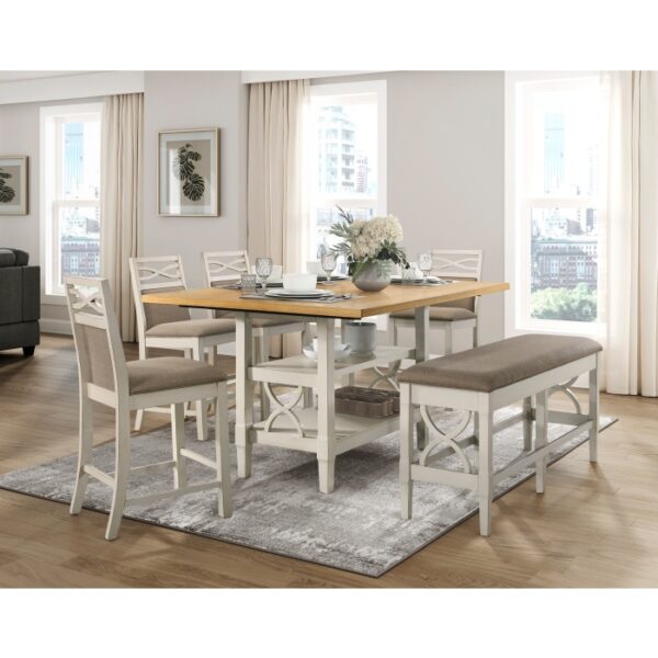 Gray Maribelle Collection Counter Height Chair By Homelegance 16
