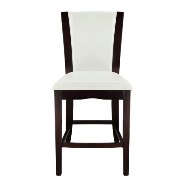Espresso and White Daisy Collection Counter Height Chair By Homelegance 10