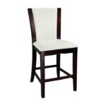 Espresso and White Daisy Collection Counter Height Chair By Homelegance 18