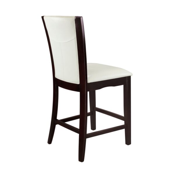 Espresso and White Daisy Collection Counter Height Chair By Homelegance 12