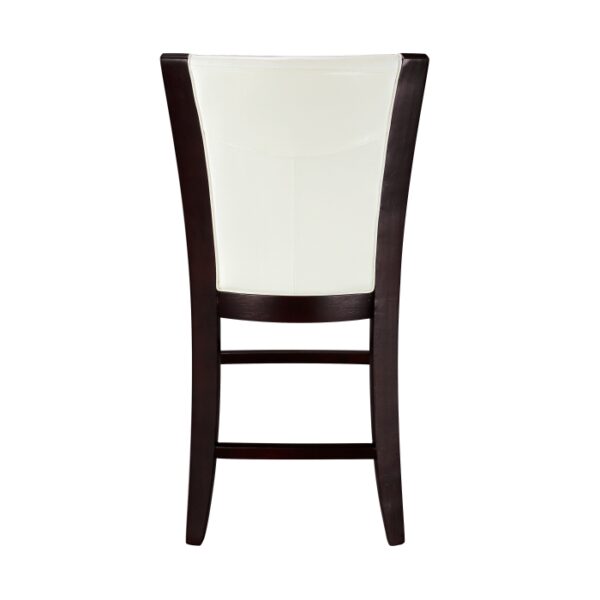 Espresso and White Daisy Collection Counter Height Chair By Homelegance 13