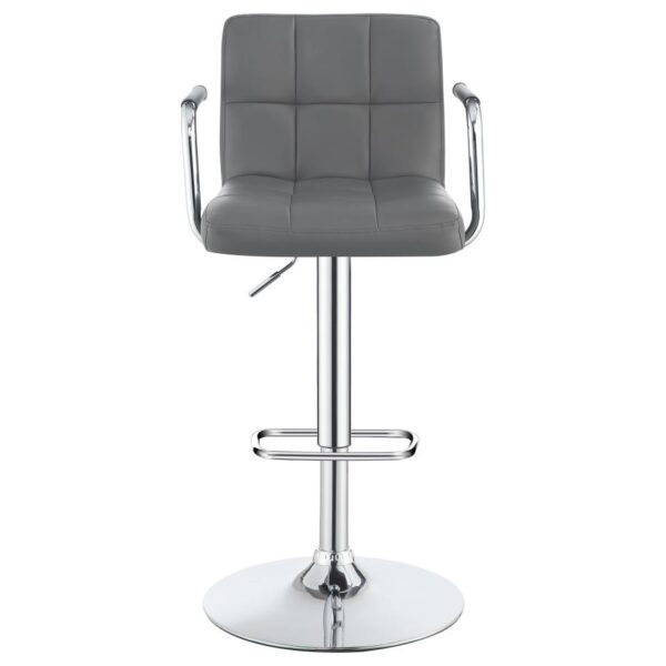 Palomar Adjustable Height Bar Stool Gray and Chrome 121096 By Coaster Furniture 16